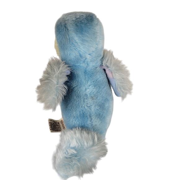 Vintage Applause Blue Bird Parrot Stuffed Animal Plush Red Beak 1981 Tatoo Baby - Picture 5 of 11